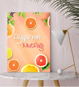 BK Gift Kişiye Özel Mutfak Konseptli Kanvas Tablo 30x50cm-2