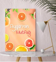 BK Gift Kişiye Özel Mutfak Konseptli Kanvas Tablo 30x50cm-2