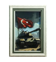 e38 EL İŞÇİLİĞİ  KAĞIT RÖLYEF TABLO 63x86 CM - 6349
