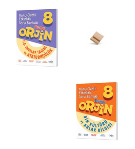Orjin LGS 2027 İnkılap Tarihi ve Din Kültürü Konu Özetli Soru Bankası + Telefon Standı