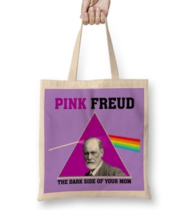 Pink Freud Dark Side Of Your Mum Bez Çanta Uzun Saplı
