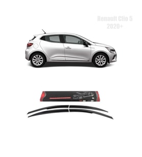 Renault Clio 5 Mugen Cam Rüzgarlığı 2019 sonrası 4'lü Sunplex (Beyaz)