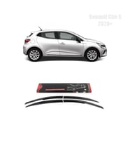 Renault Clio 5 Mugen Cam Rüzgarlığı 2019 sonrası 4'lü Sunplex (Beyaz)