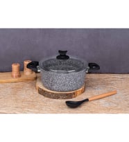 Aksu Ultra Granit Derin Tencere 24 cm Gri