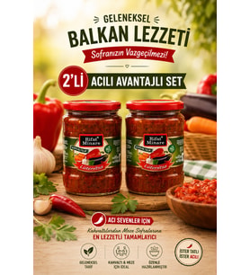 Rifat Minare Lütenitsa Kahvaltılık Sos Acı 530 gr 2 li
