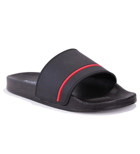 Fly Soft S263050 Siyah Kırmızı Günlük Ortopedik Erkek Spor Terlik