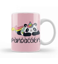 Pandacorn Panda Unicorn Rainbow Unicorn Kupa Bardak Porselen