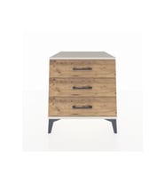 Kronos Komodin 3 Çekmeceli 60x59x64 Aytaşı-Çam