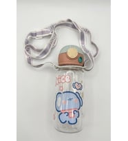 Kawaii Kore Tarzı Fil Desenli Su Matarası Okul Suluk 700 ML