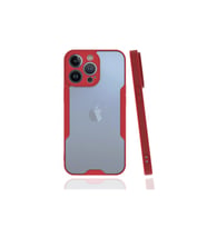Apple İphone 13 Pro Kılıf Platin Silikon - Kırmızı