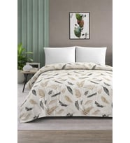 Çift Kişilik Pike Yatak Örtüsü%100 Pamuk 220x230 Siyah tüy