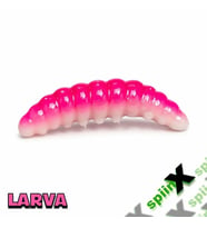SPIINX LARVA SİLİKON YEM 35MM 14LÜ PEYNİR AROMALI RENK: UV HOT PINK X GLOW 77