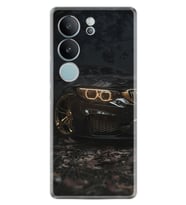 Vivo V29 Kılıf Silikon Desen Özel Seri Black Car 1768