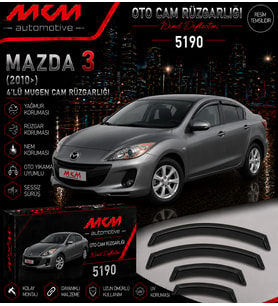 MAZDA 3 (2010>) 4'lü Mugen Cam Rüzgarlığı