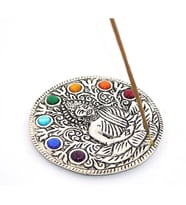 Metal 7 Çakra ( Chakra ) Buda Tütsülük