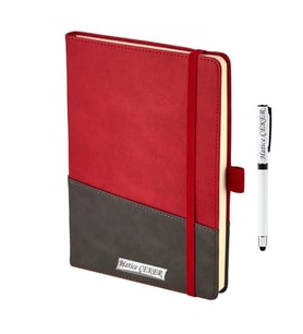 Kişiye Özel Cepli Premium Defter ve Roller Kalem Seti - Renk Seçenekli