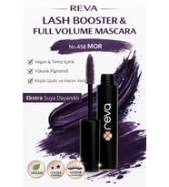 Lash Booster & Full Volume Color Maskara Prune-Tam Hacim & Uzatan Renkli Maskara Mor 458