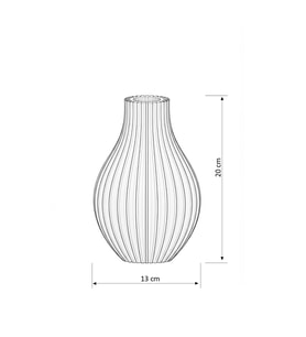 Ficus Modern Dekoratif Vazo & Çiçeklik Şık Salon Objesi - Zeytin Yeşil