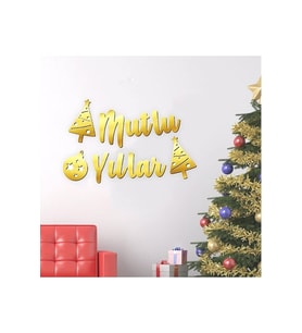 Mutlu Yıllar Gold Kaligrafi Banner