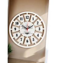 Muhasebeciye Hediye Duvar Saati 40cm (Beyaz)
