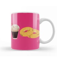 Funny coffee drinKs Art lover Gift Quote   Vintage Retro Rainbow Style Kupa Bardak Porselen