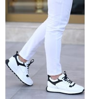 Ay Ayakkabım SL-1024 Erkek Beyaz (39-44) Deri Casual Ayakkabı