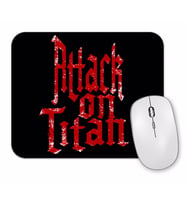 Attack On Titan Font Logo 001 Mouse Pad