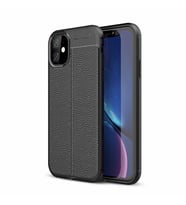 Apple iPhone 11 Kılıf Esnek Pu-Deri Leather-Pu Serisi Protected Case (Siyah)
