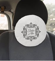 BK Gift Kişiye Özel İsimli Yuvarlak Araç Koltuk Yastığı-1