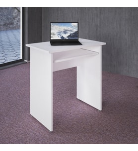 Vena Merve Etejer Klavyeli Ofis Çalışma Masası 73x45x75h (Beyaz)