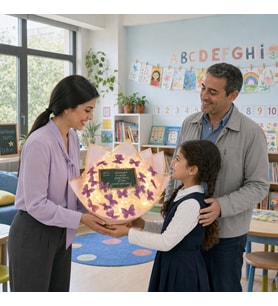ÖĞRETMEN KELEBEK BUKETİ