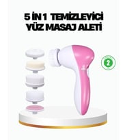 5 i 1 Arada Yüz Temizleme Cihazı - Masaj, Fırça, Peeling Ve Krem Uygulama Atlı