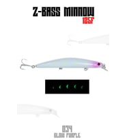 Fujin Z-Bass Minnow 125F 21gr Maket Balık - 034 Glow Purple