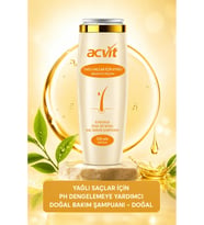 Acvit Yağlı Saçlar Için Ph Dengelemeye Yardımcı Doğal Bakım Şampuanı – 330 ml