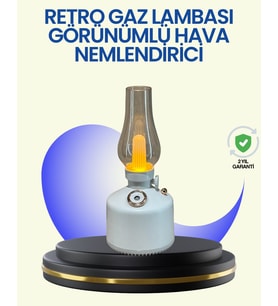 Northcity Retro Gaz Lambası Difüzör - 280ml Tanklı USB Şarjlı Aroma Nemlendirici ve Atmosfer Işıklandırma