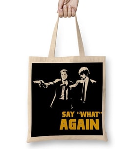 Pulp Fiction Black Bez Çanta Uzun Saplı