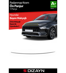 S-Dizayn Hyundai Bayon Makyajlı Krom Ön Panjur 2024 Üzeri A+ Kalite