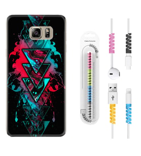 Samsung S7 Edge S20 Fe Plus Ultra S21 S22 Kılıf Kablo Koruma Spiral Silikon Down 1719