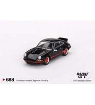 Mini GT 688 Porsche 911 RS 2.7 Black With Red Livery LHD Model Araba
