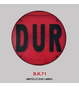 Bk 71a Servis Aracı Dur Levhası Ampullü Siyah Yazılı