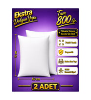 2 adet 50 x 70 cm Boncuk Elyaftan Yapılmış Yastık