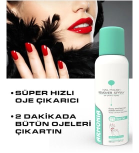 Hızlı Oje Çıkarıcı Sprey Aseton (KOYU RENK OJELER DAHİL BULAŞTIRMADAN TEMİZLEME) 100 ml