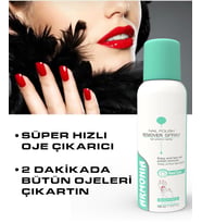 Hızlı Oje Çıkarıcı Sprey Aseton (KOYU RENK OJELER DAHİL BULAŞTIRMADAN TEMİZLEME) 100 ml