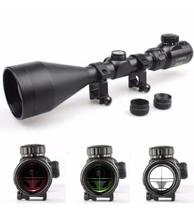 3-9x56eg  Dürbünü Çift Işık Kırmızı,yeşil Kaynaklı Zoomlu