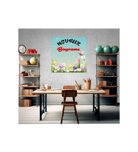 Nevruz Haftası Temalı Fotoğraf Panosu Branda 100x100