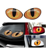 Oto Sticker Kedi Gözü 3D Arma Araba Logo Sağ - Sol 2 Adet (425370157)