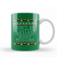 Ninny Muggins Elf Quote Christmas Knit Kupa Bardak Porselen