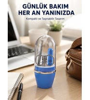 Mavi Kişisel Bakım Seti Cımbız Makas Tırnak Makası ve Törpü