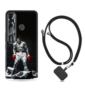 Tecno Spark 6 6 Go 8C 8 Pro 7 7 Pro Kılıf Boyun Askılı Silikon Moon Baloon 1369