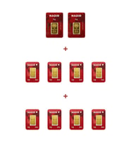 Nadir Gold 24 Ayar 18 Gram Külçe Altın (2 Adet 5 Gram Külçe Altın + 8 Adet 1 Gram Külçe Altın )